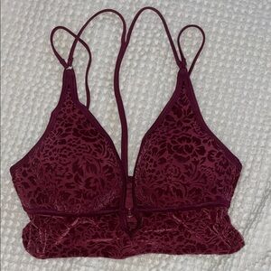 Victoria’s Secret Elegant Lace Bralette - Burgundy